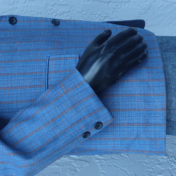 Manstyle Vintage 70's Check/Plaid Lux Blazer - Picture 15 of 17